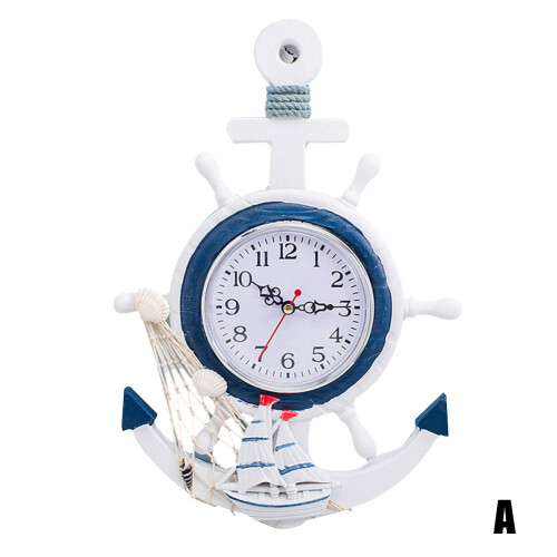 (A) Creative Anchor Wall Clock for Home Decor 1