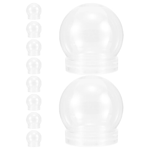 30Pièces Bocaux Globes À Vis En Clair Pour Créations DIY 2