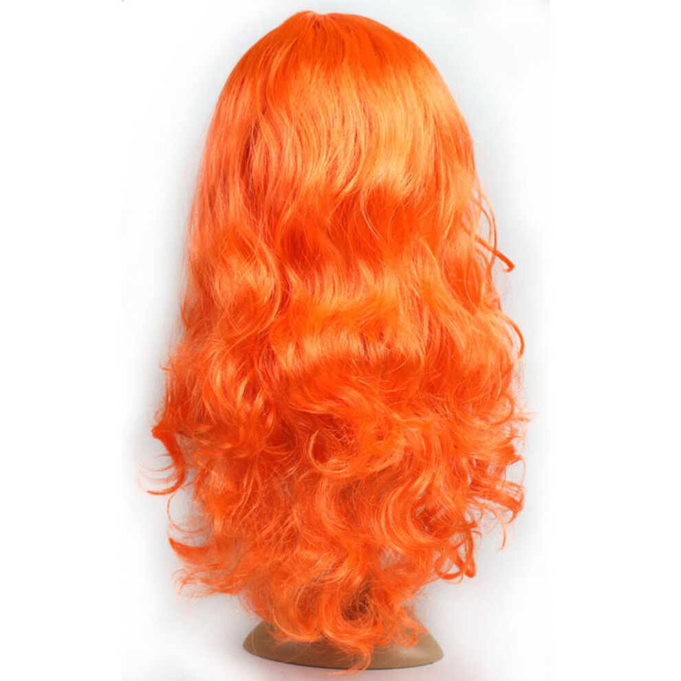 Dachuang Beauty Unisex Orange (, One Size) Realistic Wave Wigs For Photography & Stage