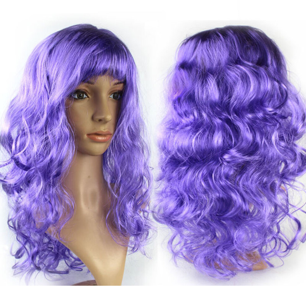 Penghui-Toys Unisex Purple (Light One Size) Realistic Wave Wigs For Photography & Stage