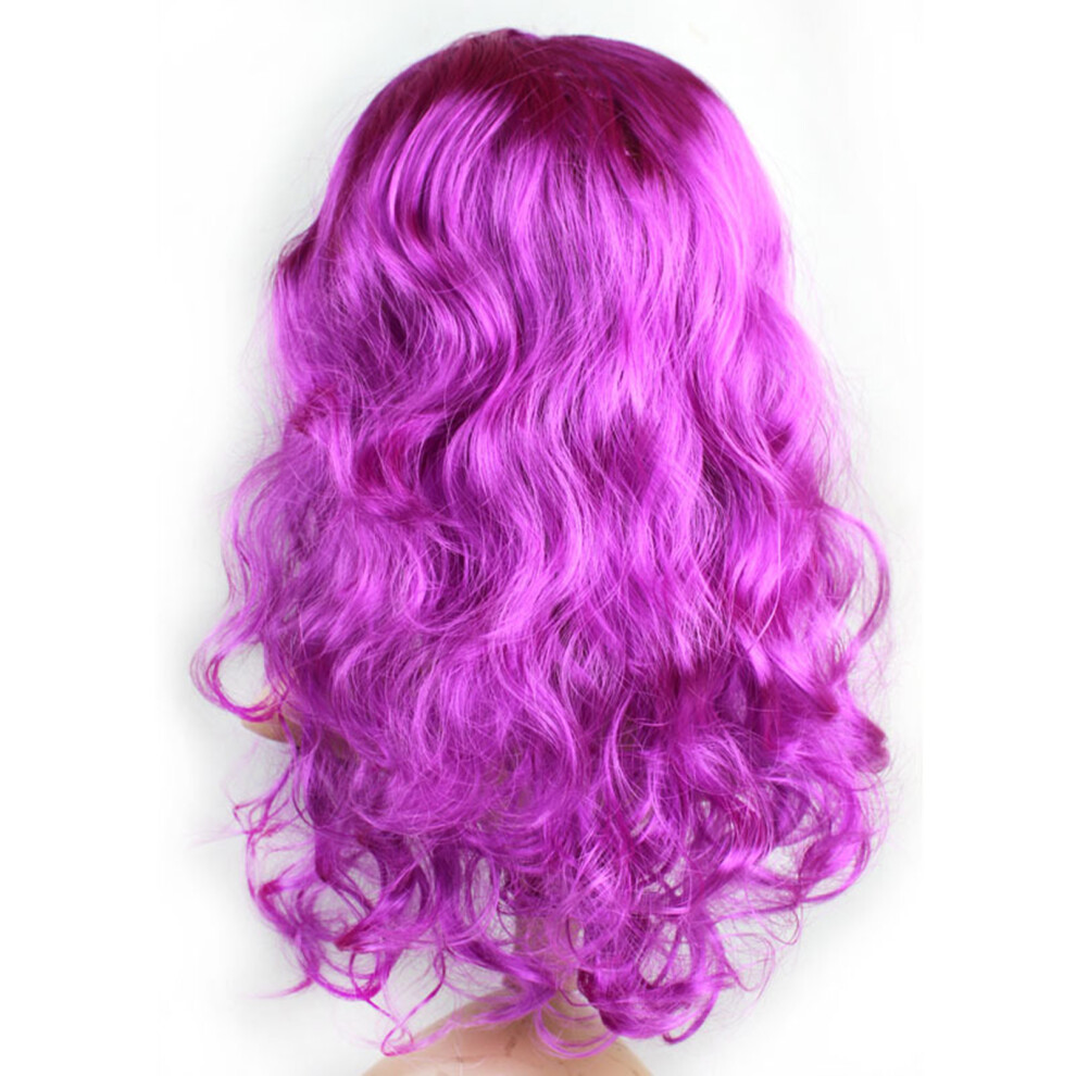 Penghui-Toys Unisex Purple (, One Size) Realistic Wave Wigs For Photography & Stage
