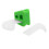 Bloc De Morsure En Silicone Vert Pour Support Buccal 10