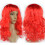 (red, One Size) Perruque Vague Réaliste avec Frange 2