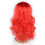 (red, One Size) Perruque Vague Réaliste avec Frange 1