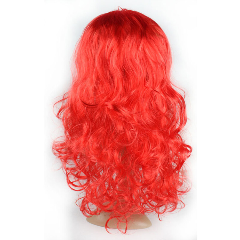 Penghui-Toys Unisex Red (, One Size) Realistic Wave Wigs For Photography & Stage