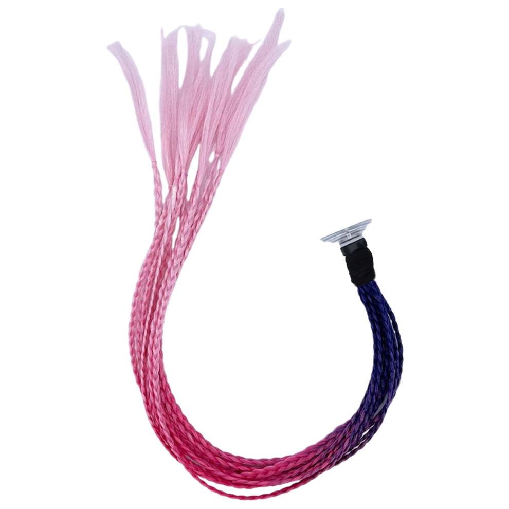 ( Rose Pink) Motorcycle Helmet Hair Braids With Suction Cup Purple/Red/Pink 6017806817699