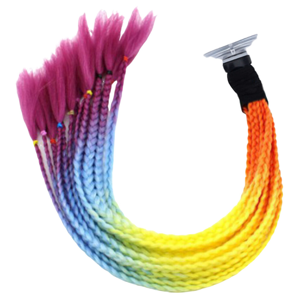 (Colorful) Motorcycle Helmet Hair Braids With Suction Cup 6017806817651