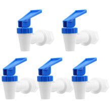 5Pièces Robinet Distributeur Eau Bleu PP Pour Seau Anti-Éclaboussures