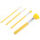 4Sets Yellow Silicone Makeup Brushes Soft Face Applicator for Home Use 2