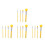 4Sets Yellow Silicone Makeup Brushes Soft Face Applicator for Home Use 4