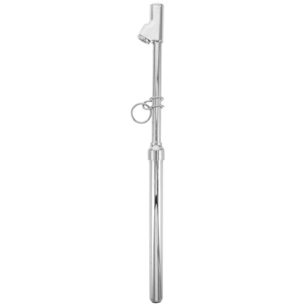 Zinc Alloy Tire Air Pressure Gauge Dual Head For Home Use Silver 3681032647400