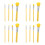 4Sets Yellow Silicone Makeup Brushes Soft Face Applicator for Home Use 7