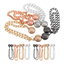 48Pcs Metal Magnetic Clothing Clips with Chain for Sweaters and Shirts