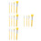 4Sets Yellow Silicone Makeup Brushes Soft Face Applicator for Home Use 9