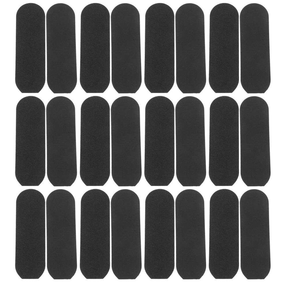 Solustre 100Pcs Foot File Sandpaper Pads Black For Efficient Hard Skin Removal