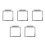 5Pièces Protège Bouton Plastique Transparent Multi Usage 6