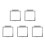 5Pièces Protège Bouton Plastique Transparent Multi Usage 10