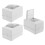 6Pcs Compact Waterproof Electrical Distribution Boxes for Outdoor Use 1