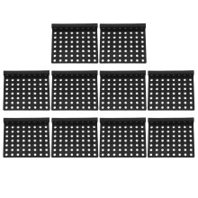 10Pcs Black Plastic Aquarium Filter Baffle, Flow Reducer for Fish Tank