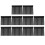 10Pcs Black Plastic Aquarium Filter Baffle, Flow Reducer for Fish Tank 1