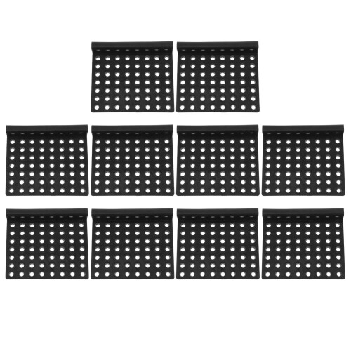 10Pcs Black Plastic Aquarium Filter Baffle, Flow Reducer for Fish Tank