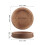 Solid Wood Base for Cone Cheese Stable Dining Table Holder 2