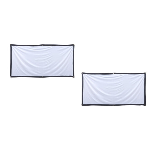 2Ensembles Écran De Projection Polyester 2