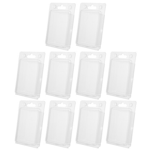 40Pcs Clear Blister Packaging Boxes Portable Plastic Storage Container