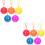 10Pcs Lightweight Practical Rain Ponchos with Keyring for Daily Use 6