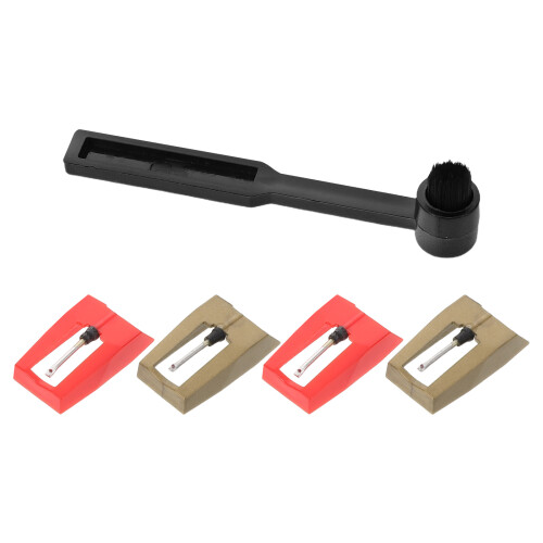 2Sets Turntable Cartridge Stylus Replacement with Dust Removal Brush 1