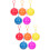 10Pcs Lightweight Practical Rain Ponchos with Keyring for Daily Use 7