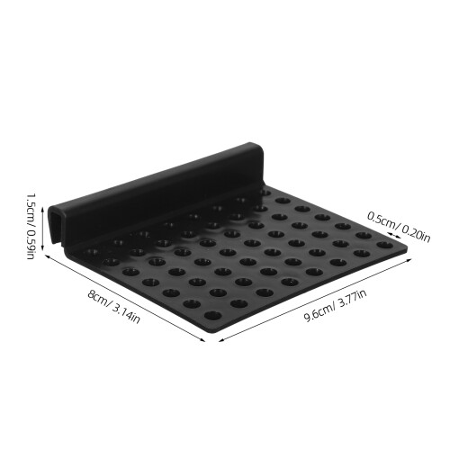 10Pcs Black Plastic Aquarium Filter Baffle, Flow Reducer for Fish Tank 2