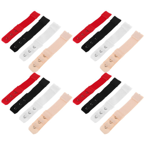 80Pcs Adjustable Elastic Bra Back Extender Hooks Cloth Metal Material 2