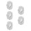 5Pcs Lightweight Silver Canopy Sunshade for Car Safety 8