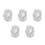 5Pcs Lightweight Silver Canopy Sunshade for Car Safety 9