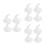 12Pcs Plastic Water Bottle Bite Valve Replacement for Kids Sippy Cups 6