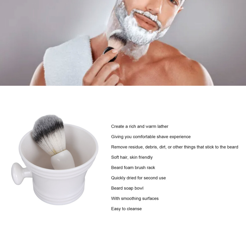 Classic Beard Grooming Kit: Brush, Bowl & Rack