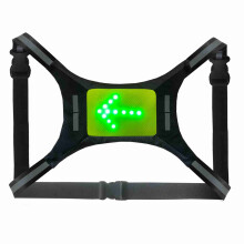 USB Rechargeable LED Reflective Vest with Remote Control for Biking, 500mAh, 29x19cm