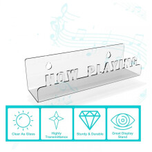 Schallplattenregal Wand Acryl transparent