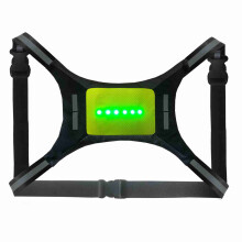 USB Rechargeable LED Reflective Vest with Remote Signal, 500mAh, Blue