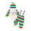 (6-9 Months, White) Conjunto 3 peças e boné. 1