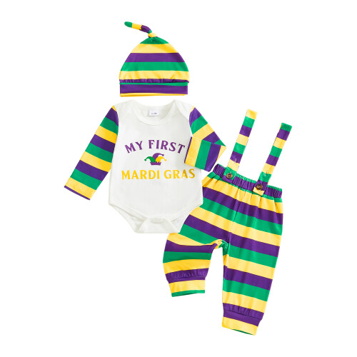 (6-9 Months, White) Conjunto 3 peças e boné.