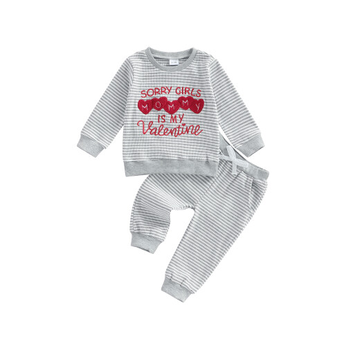 (12-18 Months, Gray) Set de 2 și pantaloni
