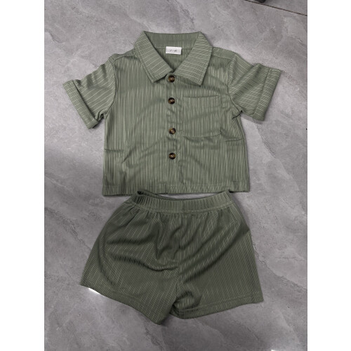 (18-24 Months, Green) Σετ 2 τεμαχίων και σορτσάκια