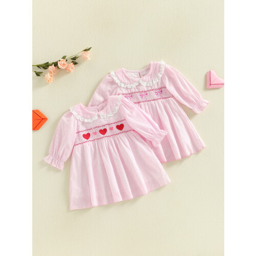 (4-5 Years, Pink) Φόρεμα νήπια κορίτσια φόρεμα Α. 2