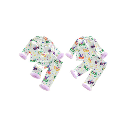 (4-5 Years, Lavender) Set pigiama in e pantaloni. 1