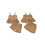 (3-4 Years, Coffee) Set 2 buc culoare solidă. 2