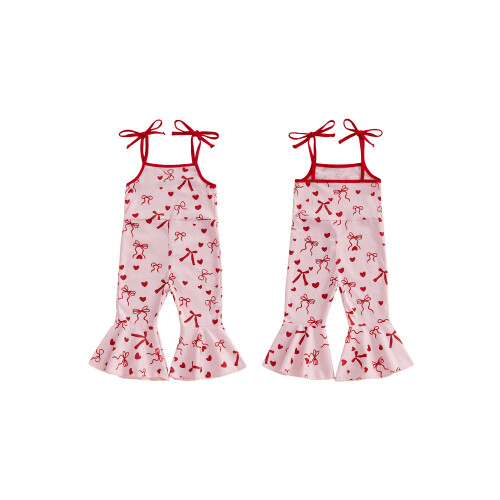 (12-18 Months, Pink) Παντελόνι φαρδιά γραμμή δέσιμο, καμπάνα 1