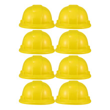 16Pcs Yellow Kids Plastic Construction Hats Lightweight Plaything
