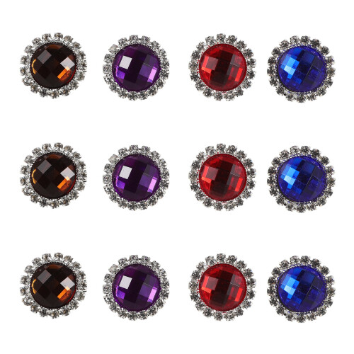 12Pièces Clips Chaussures Multicolores En Aluminium Pour DIY